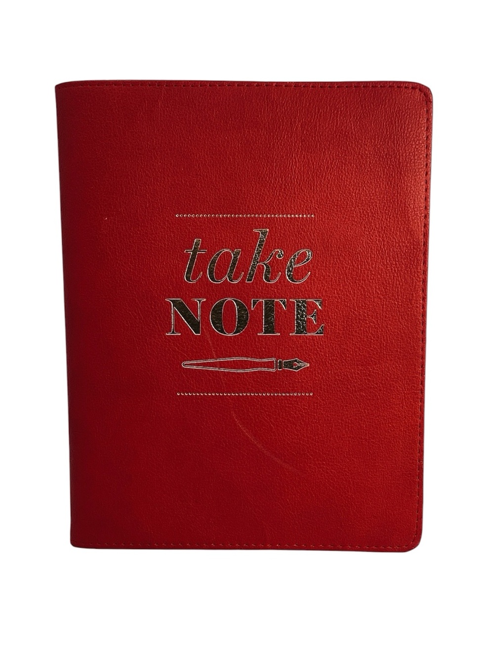 💚 Indigo Red 'Take Note' Faux Leather Notebook